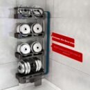 Rotating Kitchen Spice Rack Wall-Mounted Corner Spice Storage Rack Multi-Functional Multi-Tier Storage Rack