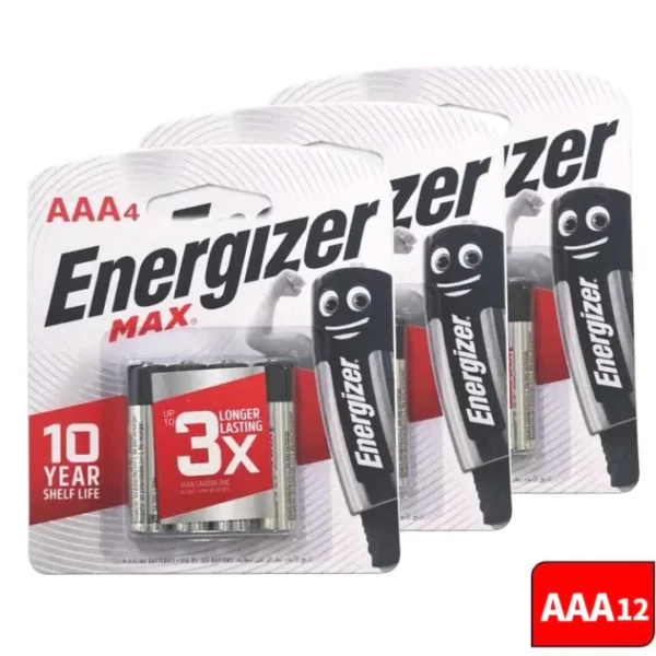 12 Piece Energizer Max AA&AAA Alkaline Batteries Card - Image 7