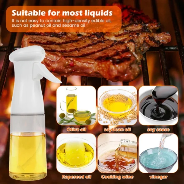 [200ml] Oil Bottle Kitchen Spray Cooking Baking Mist Sprayer BBQ - Image 5