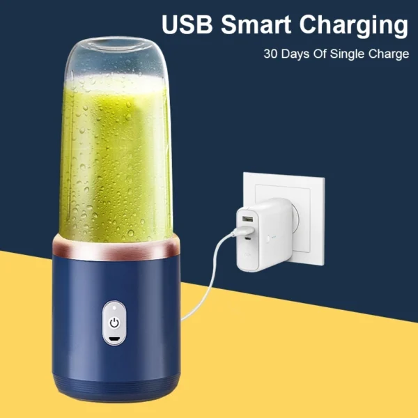 Coloisa Fruit Juicer Blender Mini Electric Wireless Portable Fruit Juicer Blender USB Charging 6 Blade [Gift Juice Cup] - Image 6